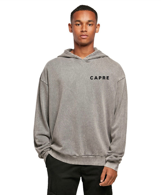 CAPRE HOODIE WASHED GREY