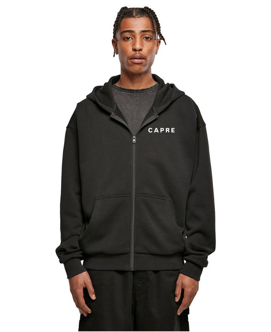 CAPRE ZIP UP HOODIE BLACK