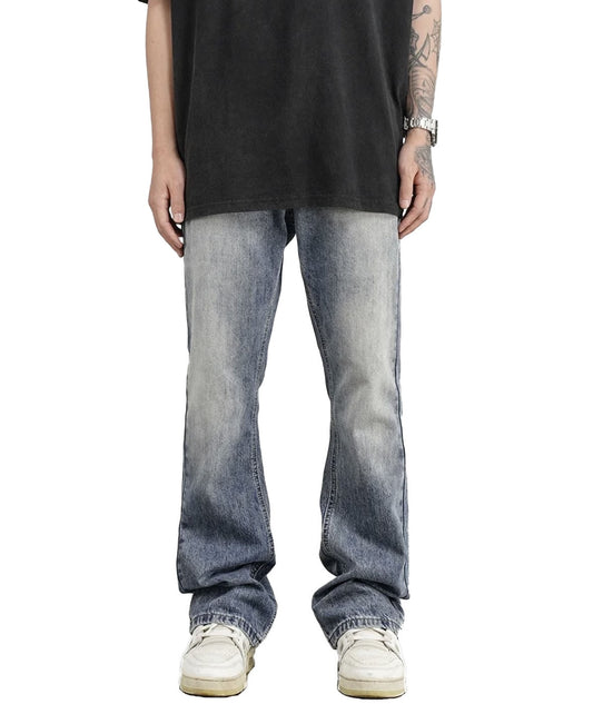 CAPRE Relaxed Fit Stone Washed Light Blue Denim Jeans